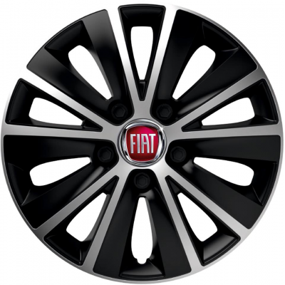 KRYTY KOLIES PRE FIAT 15" RAPIDE silver/black 4ks